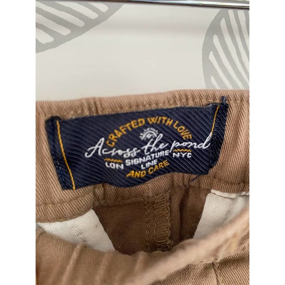 Across the Pond Brown Tie Waist Pants, Size M - Picture 4 of 5